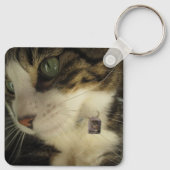 Keenoクローズアップアルミキーチェーン キーホルダー (裏面)