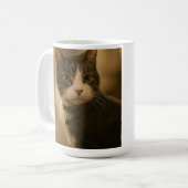 Keeno the Judgy Cat Coffee Mug コーヒーマグカップ (正面左)