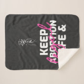 Keep Abortion Safe And Legal シェルパブランケット (正面(横))