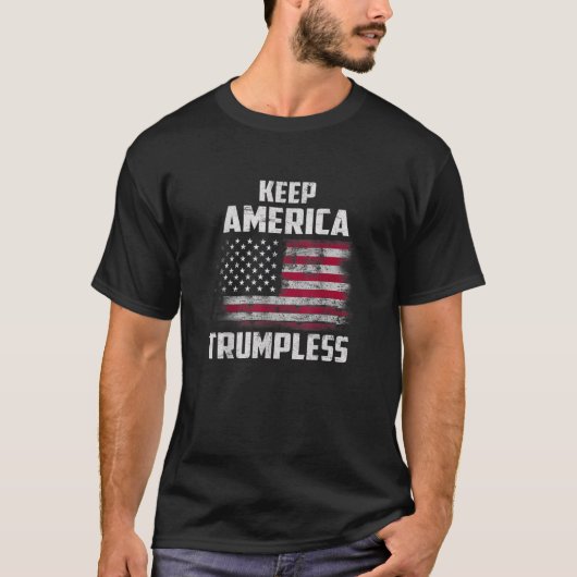 Keep America Trumpless Funny Anti Trump American F Tシャツ (正面)