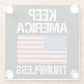 Keep America Trumpless III ガラスコースター (裏面)