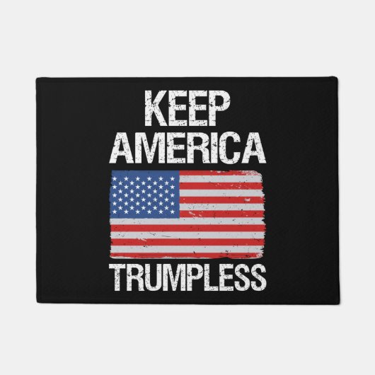 Keep America Trumpless III ドアマット (正面)