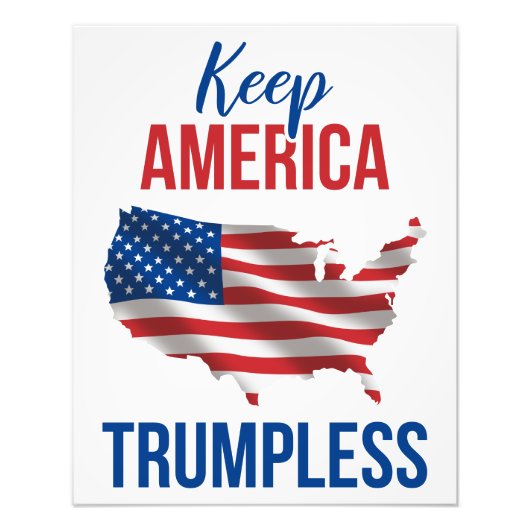 Keep America Trumpless V フォトプリント (正面)