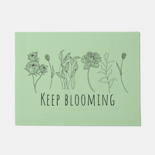 Keep Blooming Fußmatte ドアマット (正面)