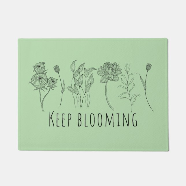 Keep Blooming Fußmatte ドアマット (正面)