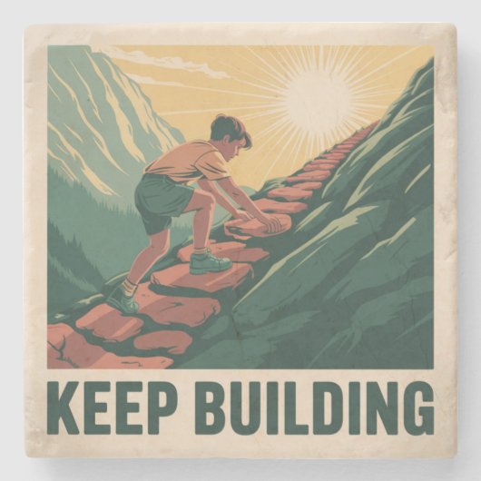 Keep Building ストーンコースター (正面)