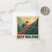 Keep Building ノートカード (正面/裏面インサイチュ)