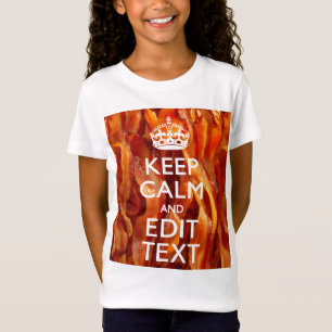 Keep Calmとシューシュー鳴るバコンをカスタマイズ Tシャツ