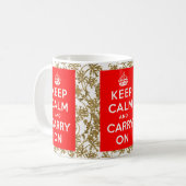 Keep Calm コーヒーマグカップ (正面左)