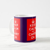Keep Calm コーヒーマグカップ (正面左)