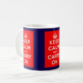 Keep Calm コーヒーマグカップ (正面左)