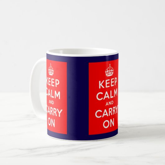 Keep Calm コーヒーマグカップ (正面左)