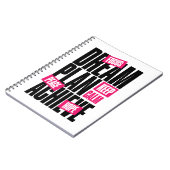 Keep Calm フォーカス ホープ 平和 モチベーション ノートブック (左側)