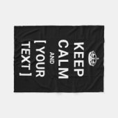 Keep Calm フリースブランケット (正面(横))