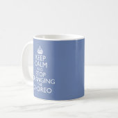 Keep Calm & 振付変更ストップ コーヒーマグカップ (正面左)