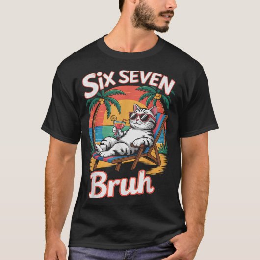 Keep Calm 67 Bruh Cat Vacation Cruise Trip Joke Ge Tシャツ (正面)