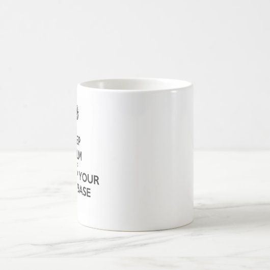 Keep Calm and Backup Your Database Mug コーヒーマグカップ (中央)