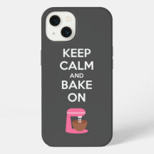 Keep Calm and Bake On フォンケース