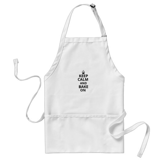 KEEP CALM AND BAKE ON Apron スタンダードエプロン (正面)