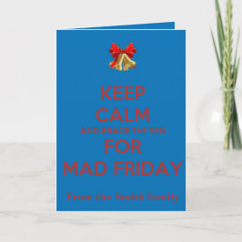 Keep Calm And Brace This Sen For Mad Friday Red  カード