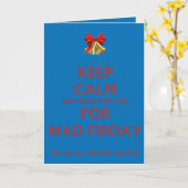 Keep Calm And Brace This Sen For Mad Friday Red  カード (黄色い花)