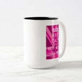 Keep Calm and Buy More Shoes Mug ツートーンマグカップ (正面右)