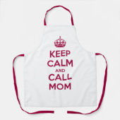 Keep Calm and Call Mom エプロン (正面)