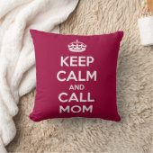 Keep Calm and Call Mom クッション (ブランケット)