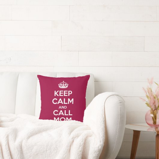 Keep Calm and Call Mom クッション (ソファ)