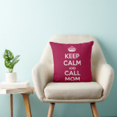 Keep Calm and Call Mom クッション (椅子)