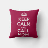 Keep Calm and Call Mom クッション (裏面)