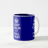 KEEP CALM AND CALL MOM ツートーンマグカップ (正面右)