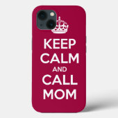 Keep Calm and Call Mom Case-Mate iPhoneケース (裏面)