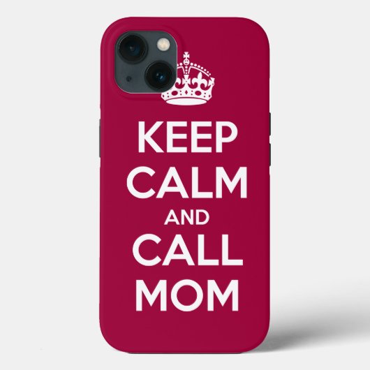 Keep Calm and Call Mom Case-Mate iPhoneケース (裏面)