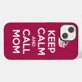Keep Calm and Call Mom iPhoneケース (裏面横)