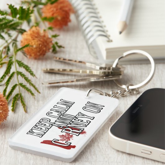 Keep Calm and Carney On キーホルダー (正面右)