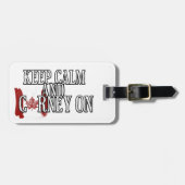 Keep Calm and Carney On ラゲッジタグ (正面横)