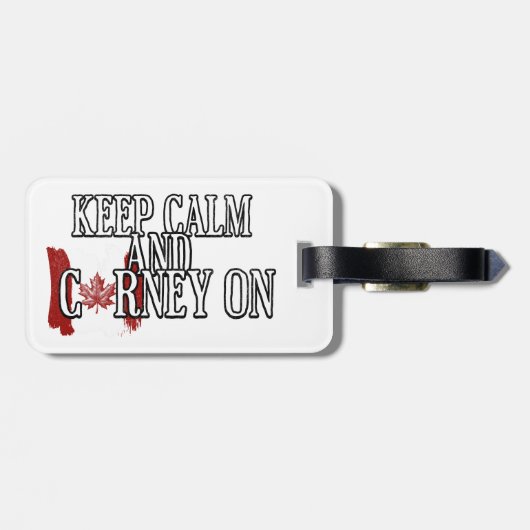 Keep Calm and Carney On ラゲッジタグ (裏面横)