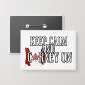 Keep Calm and Carney On 缶バッジ (正面/裏面)