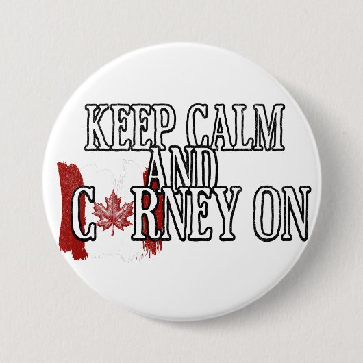 Keep Calm and Carney On 缶バッジ (正面)