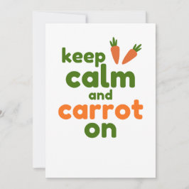 Keep Calm and Carrot On カード