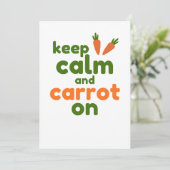 Keep Calm and Carrot On カード (スタンド正面)