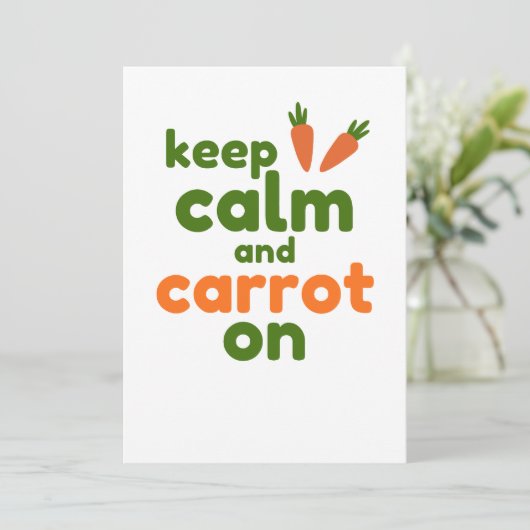 Keep Calm and Carrot On カード (スタンド正面)