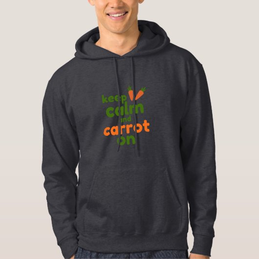 Keep Calm and Carrot On パーカ (正面)
