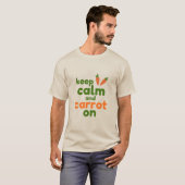 Keep Calm and Carrot On Tシャツ (正面フル)