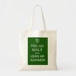 Keep Calm and Carry Onのアイルランド語 トートバッグ