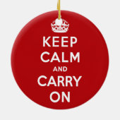 Keep Calm and Carry Onのオーナメント セラミックオーナメント (裏面)