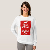 Keep Calm and Carry Onのカーディガンのワイシャツ Tシャツ (正面フル)