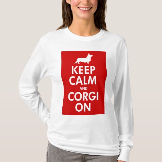 Keep Calm and Carry Onのカーディガンのワイシャツ Tシャツ (正面)