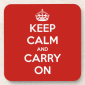 Keep Calm and Carry Onのコースター コースター (正面)